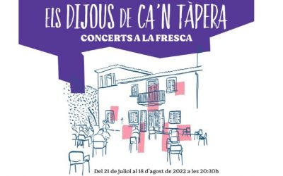 Música al aire libre en una nueva edición del ciclo ‘Els dijous de Can Tàpera’