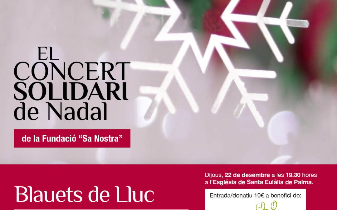 El concierto Solidario de Navidad de la Fundación Sa Nostra se celebrará el 22 de diciembre en Santa Eulalia